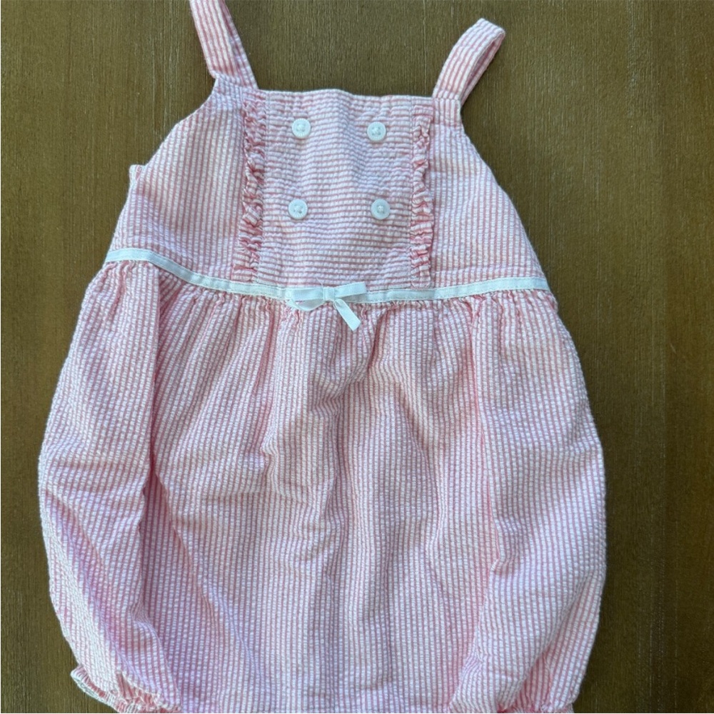 Janie and Jack Pink Textured Baby Outfit